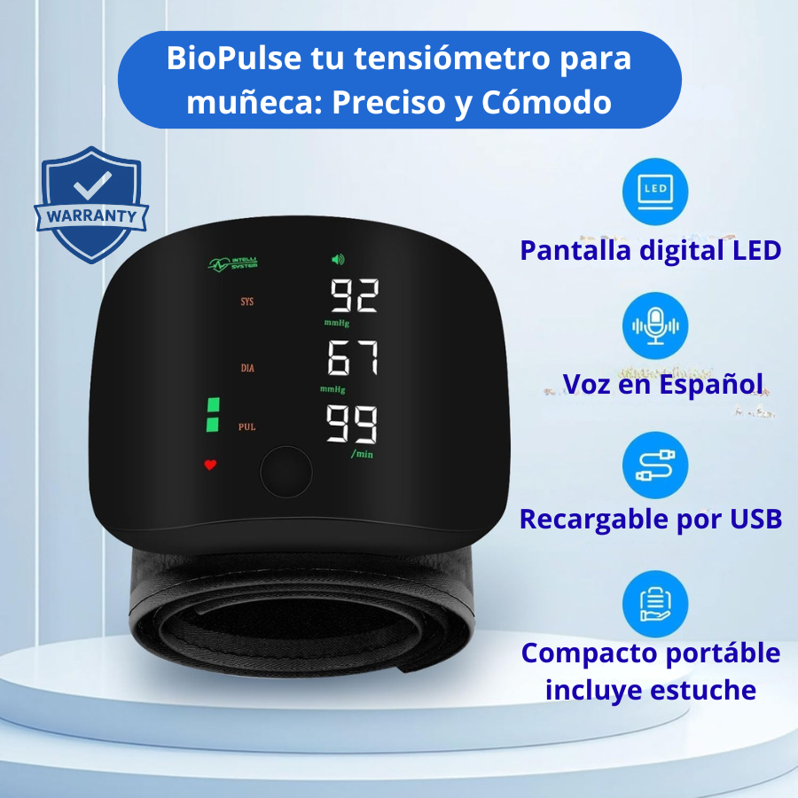 Tensiometro de Muñeca BioPulse