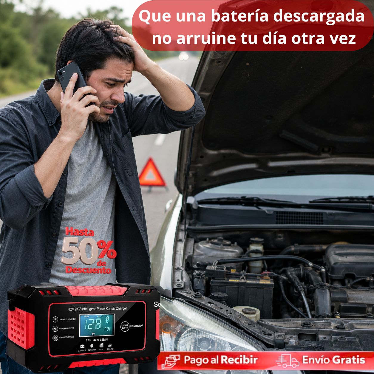 Cargador/Reparador Inteligente de Baterías