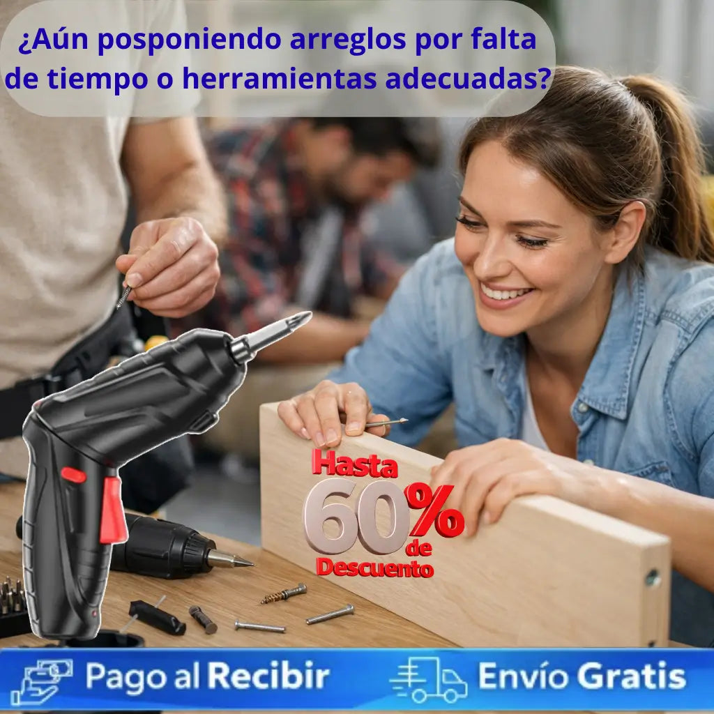 Kit Destornillador Inalambrico Drillex