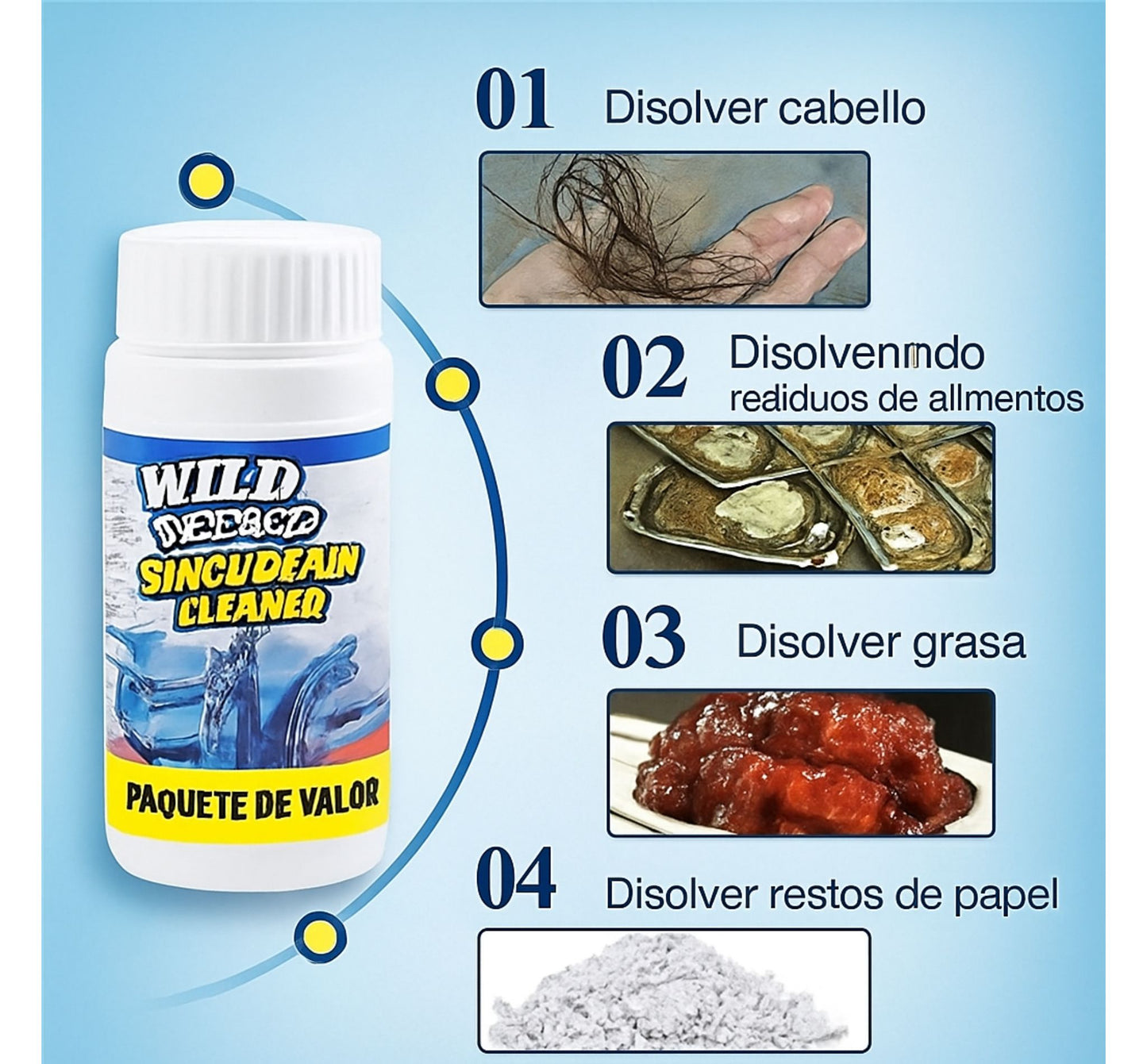 Destapacaños Wild Tornado 2x500gr