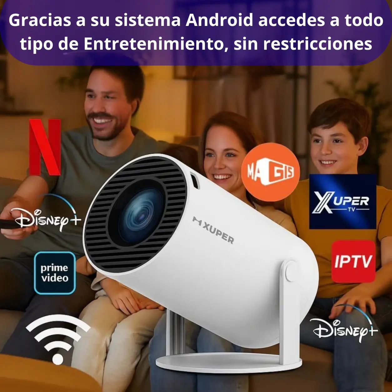 Proyector Portátil UHD 4K SmartCinema