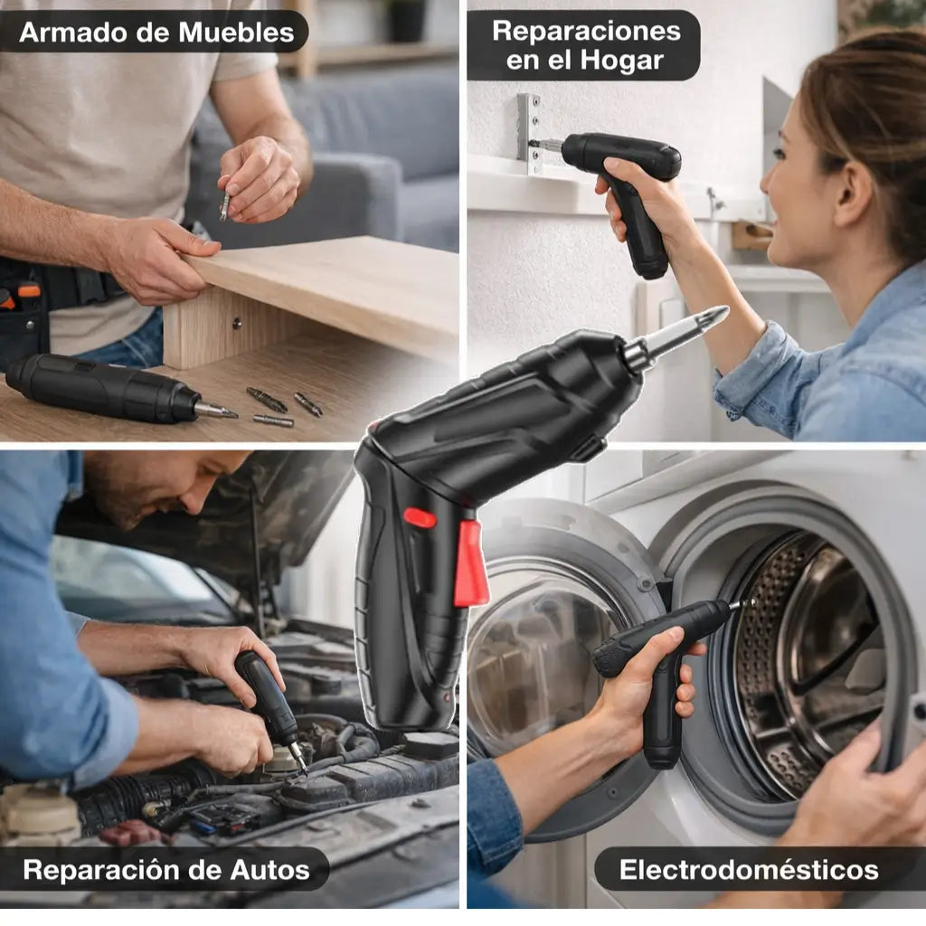 Kit Destornillador Inalambrico Drillex
