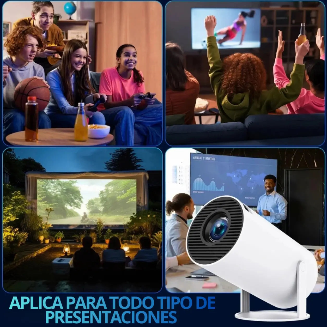 Proyector Portátil UHD 4K SmartCinema