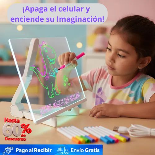Pizarra LED Fomenta la Imaginación de Tus Niños