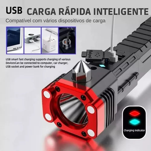 Martillo Linterna de Emergencia
